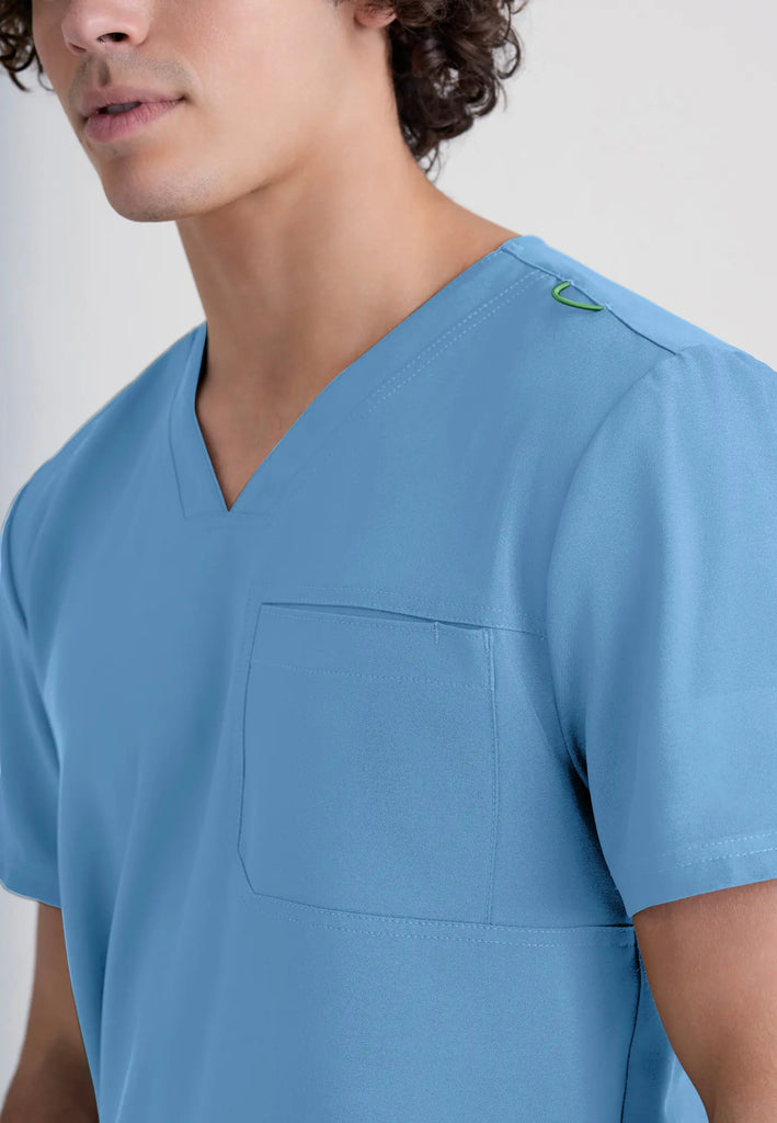 Barco Scrubs Men's Journey Top Ceil Blue | scrub-supply.com