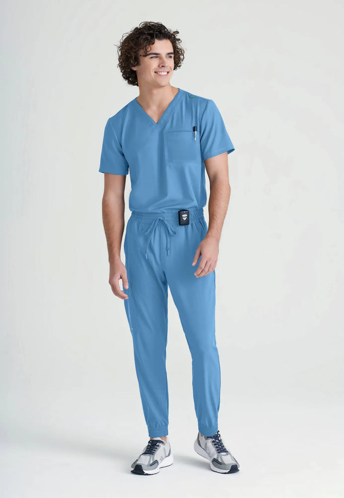 Barco Scrubs Men's Journey Top Ceil Blue | scrub-supply.com