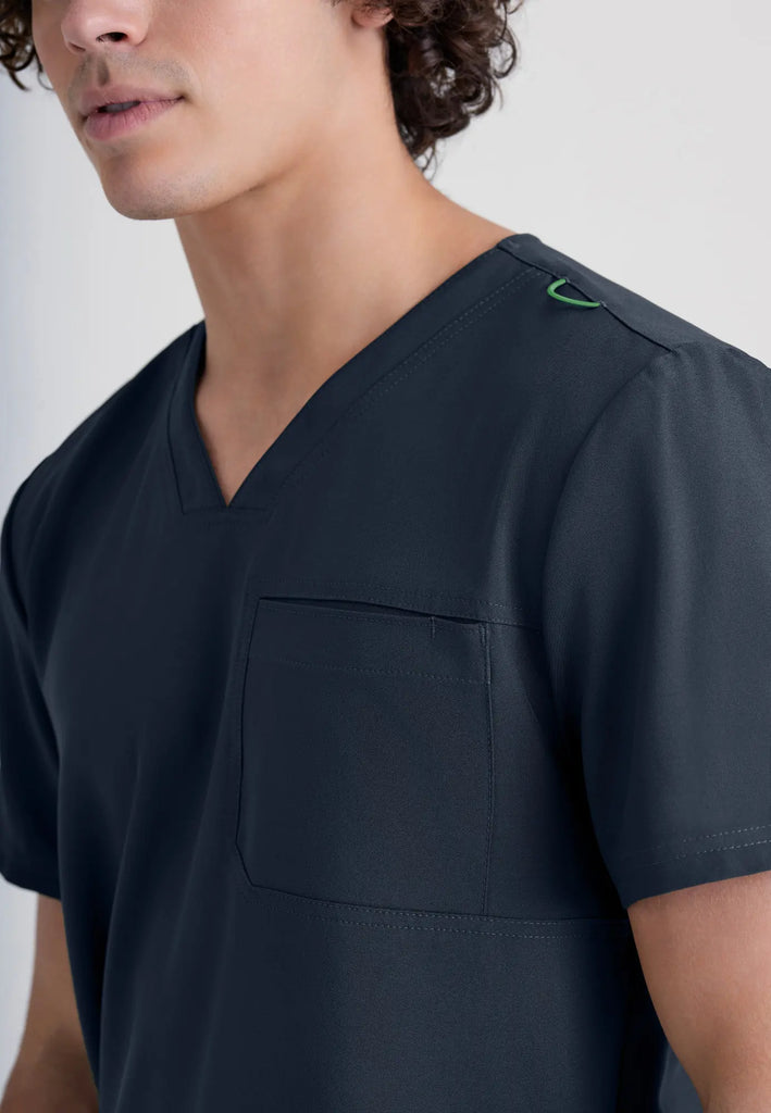 Barco Scrubs Men's Journey Top Steel | scrub-supply.com