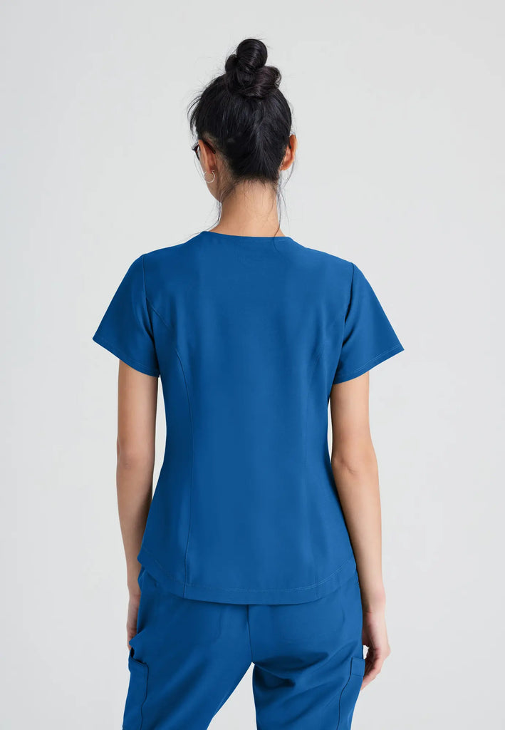 Barco Scrubs Women's Rhythm Top New Royal | scrub-supply.com