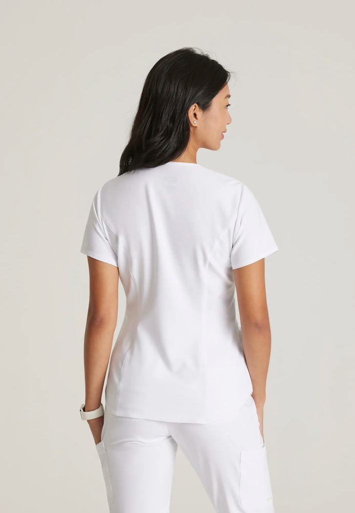 Barco Scrubs Women's Rhythm Top White | scrub-supply.com