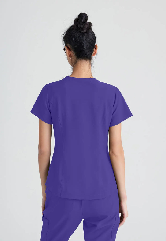 Barco Scrubs Women's Rhythm Top New Grape | scrub-supply.com