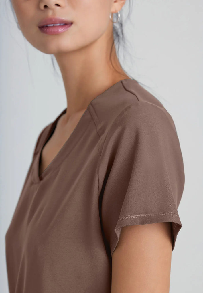 Barco Scrubs Women's Rhythm Top Driftwood | scrub-supply.com