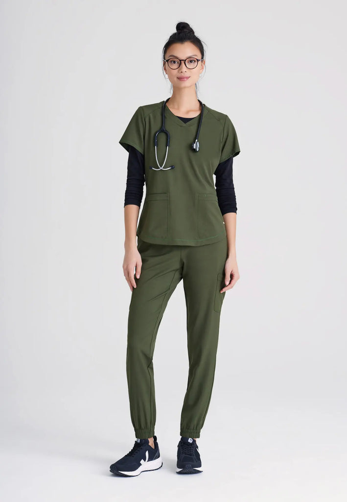 Barco Scrubs Women's Rhythm Top Fern | scrub-supply.com