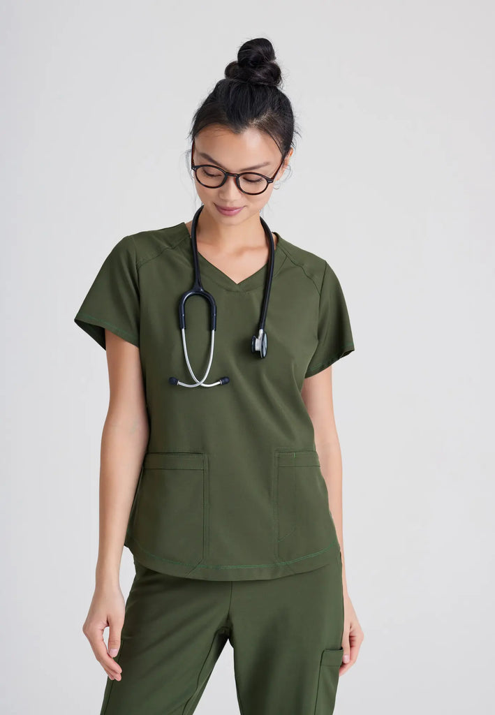 Barco Scrubs Women's Rhythm Top Fern | scrub-supply.com