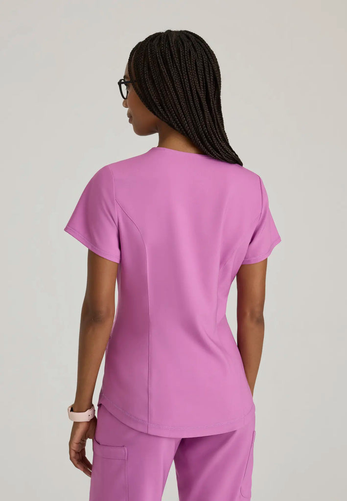 Barco Scrubs Women's Rhythm Top Twilight Mauve | scrub-supply.com