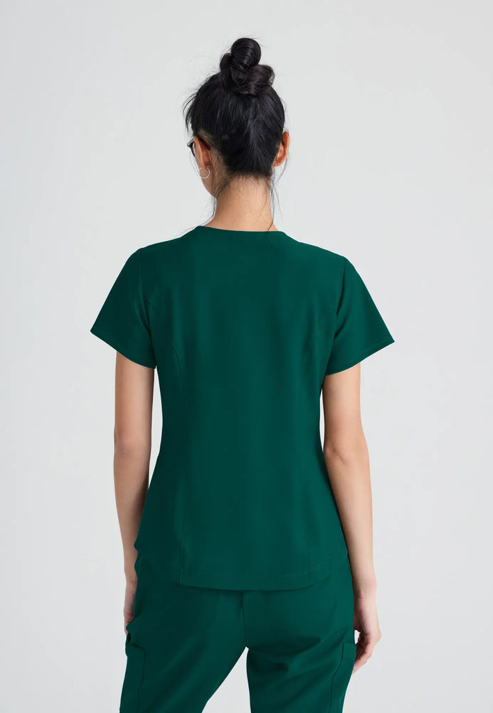 Barco Scrubs Women's Rhythm Top Hunter Green | scrub-supply.com