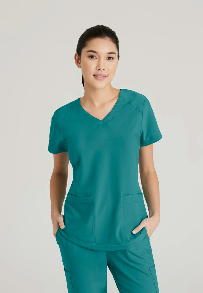 Barco Scrubs Women's Rhythm Top Teal | scrub-supply.com