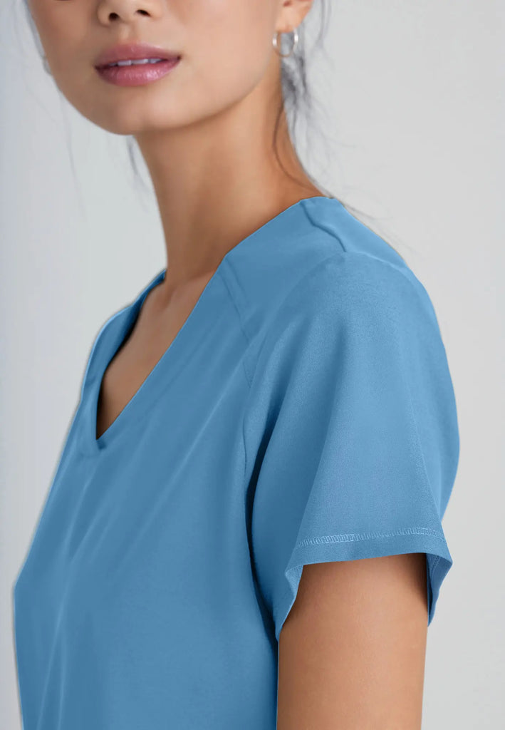 Barco Scrubs Women's Rhythm Top Ceil Blue | scrub-supply.com