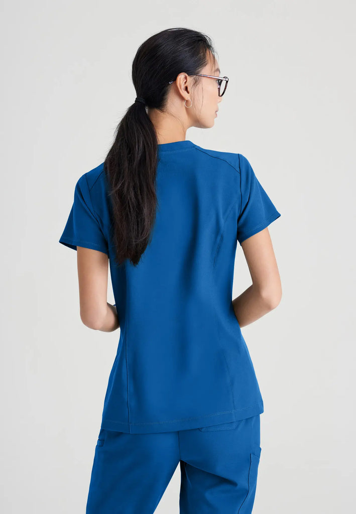 Barco Scrubs Women's Sway Tuck-In Top New Royal | scrub-supply.com