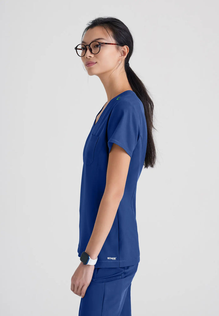 Barco Scrubs Women's Sway Tuck-In Top Indigo | scrub-supply.com