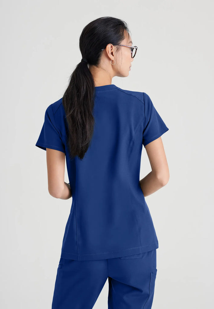 Barco Scrubs Women's Sway Tuck-In Top Indigo | scrub-supply.com