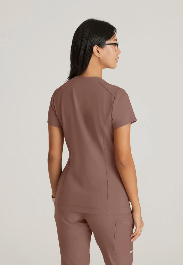 Barco Scrubs Women's Sway Tuck-In Top Driftwood | scrub-supply.com