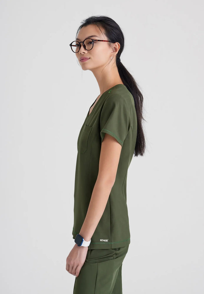 Barco Scrubs Women's Sway Tuck-In Top Fern | scrub-supply.com