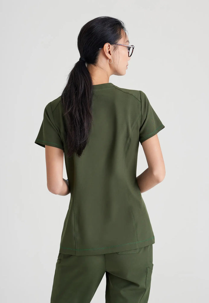 Barco Scrubs Women's Sway Tuck-In Top Fern | scrub-supply.com