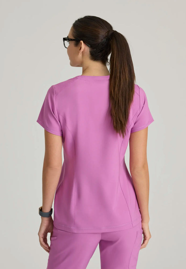 Barco Scrubs Women's Sway Tuck-In Top Twilight Mauve | scrub-supply.com