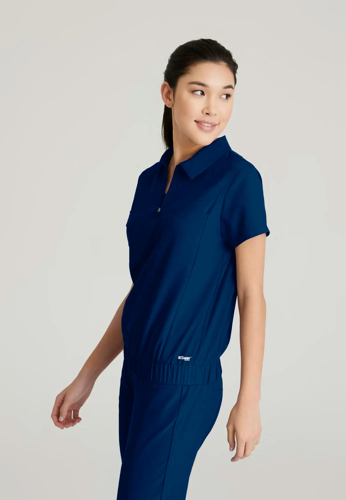 Barco Scrubs Women's Perseverance Top Indigo | scrub-supply.com