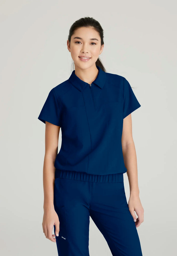 Barco Scrubs Women's Perseverance Top Indigo | scrub-supply.com