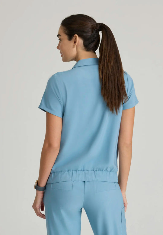 Grey's Anatomy by Barco Scrubs Women's Perseverance Top Ocean Mist | scrub-supply.com