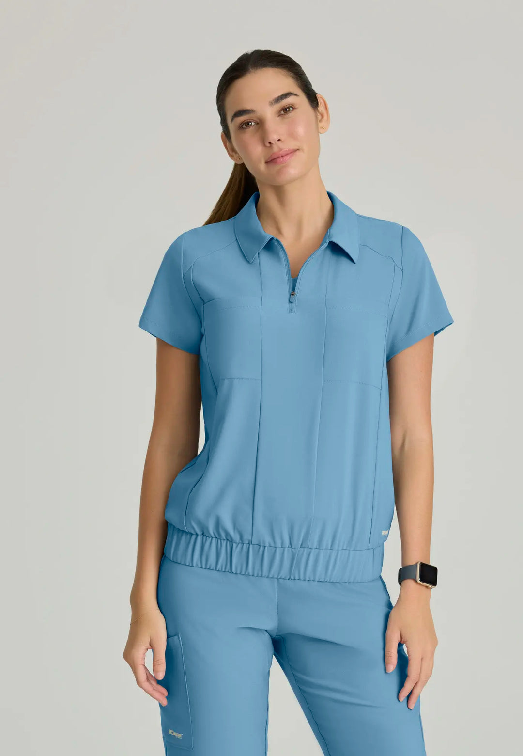 Grey's Anatomy by Barco Scrubs Women's Perseverance Top Ocean Mist | scrub-supply.com