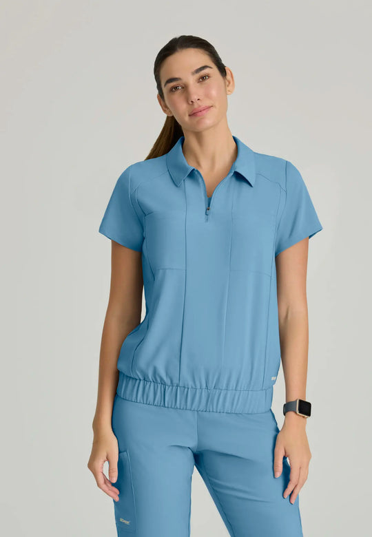 Grey's Anatomy by Barco Scrubs Women's Perseverance Top Ocean Mist | scrub-supply.com