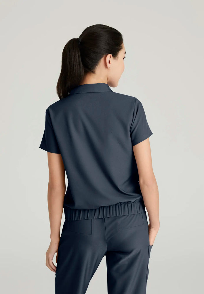 Barco Scrubs Women's Perseverance Top Steel | scrub-supply.com