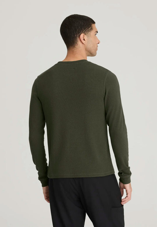 Grey's Anatomy by Barco Scrubs Men's Nomad Long Sleeve Top Fern | scrub-supply.com