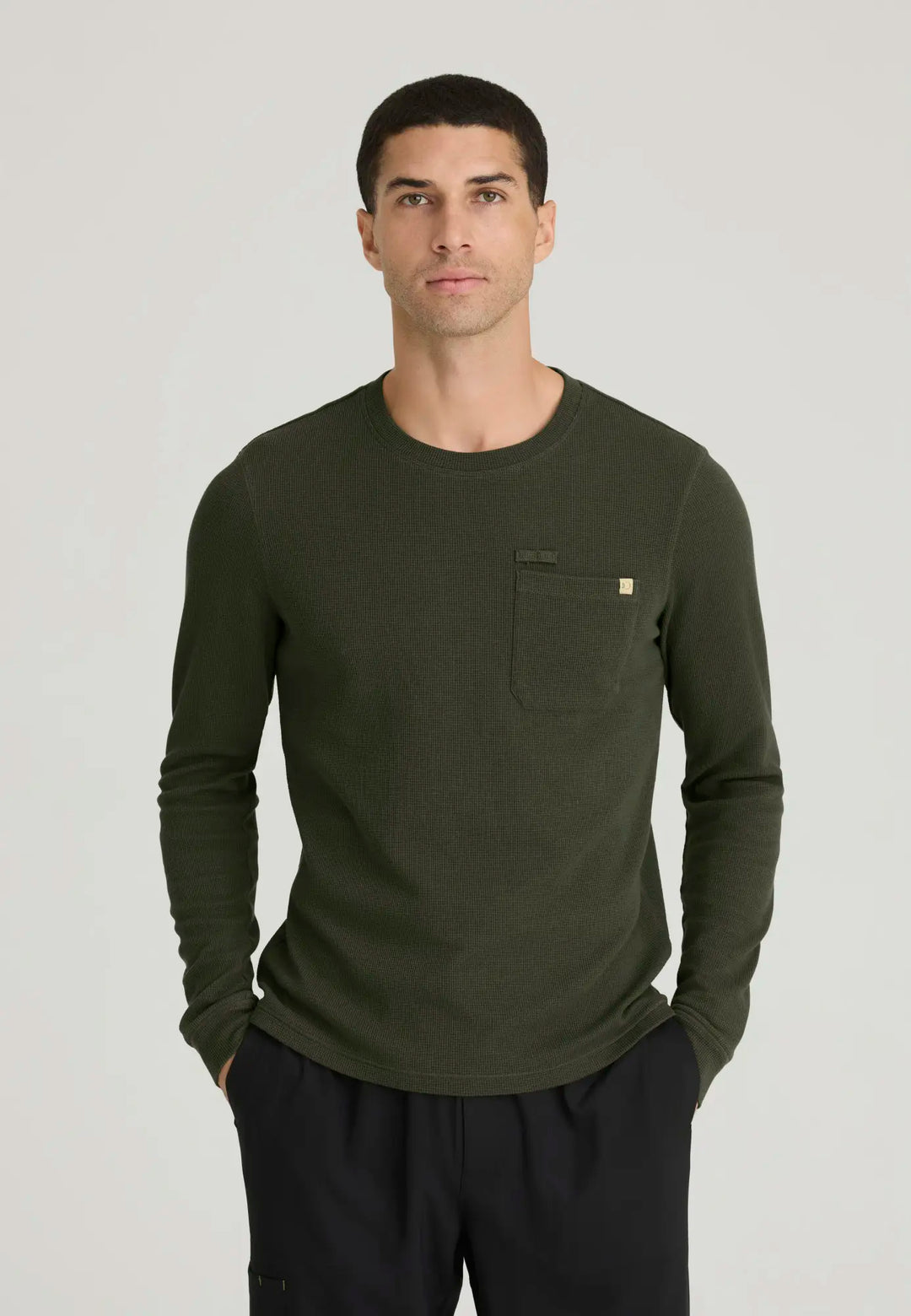 Grey's Anatomy by Barco Scrubs Men's Nomad Long Sleeve Top Fern | scrub-supply.com