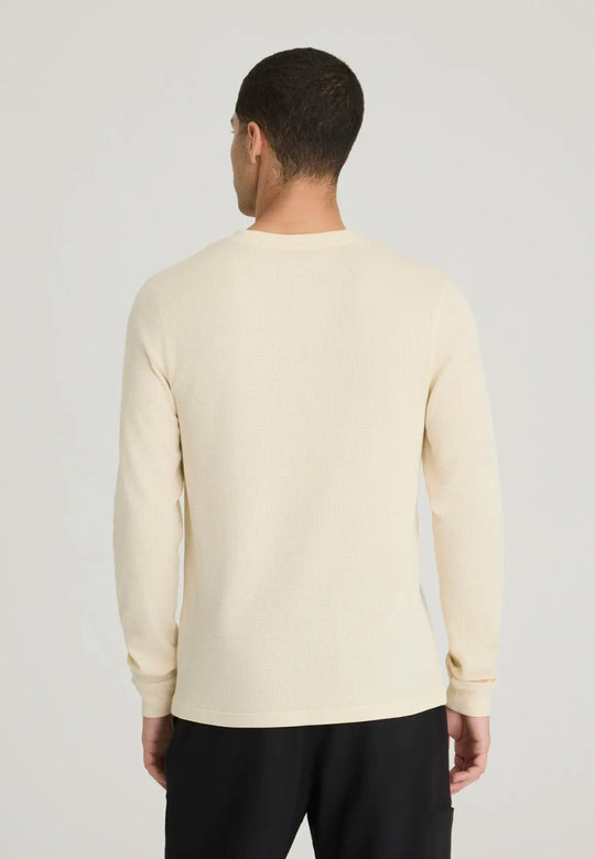 Grey's Anatomy by Barco Scrubs Men's Nomad Long Sleeve Top Soft Dune | scrub-supply.com