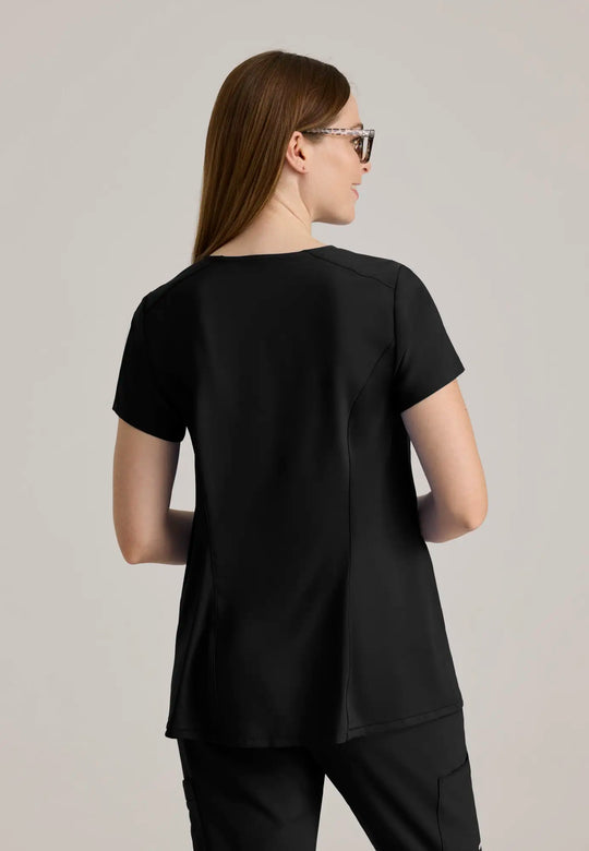 Grey's Anatomy by Barco Scrubs Promise Maternity Top Black | scrub-supply.com