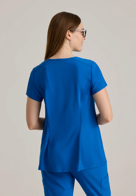 Grey's Anatomy by Barco Scrubs Promise Maternity Top New Royal | scrub-supply.com