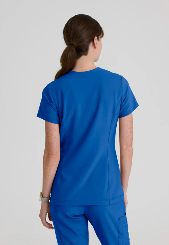 Grey's Anatomy by Barco Scrubs Women's Sky Top New Royal | scrub-supply.com