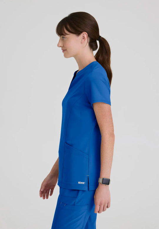 Grey's Anatomy by Barco Scrubs Women's Sky Top New Royal | scrub-supply.com