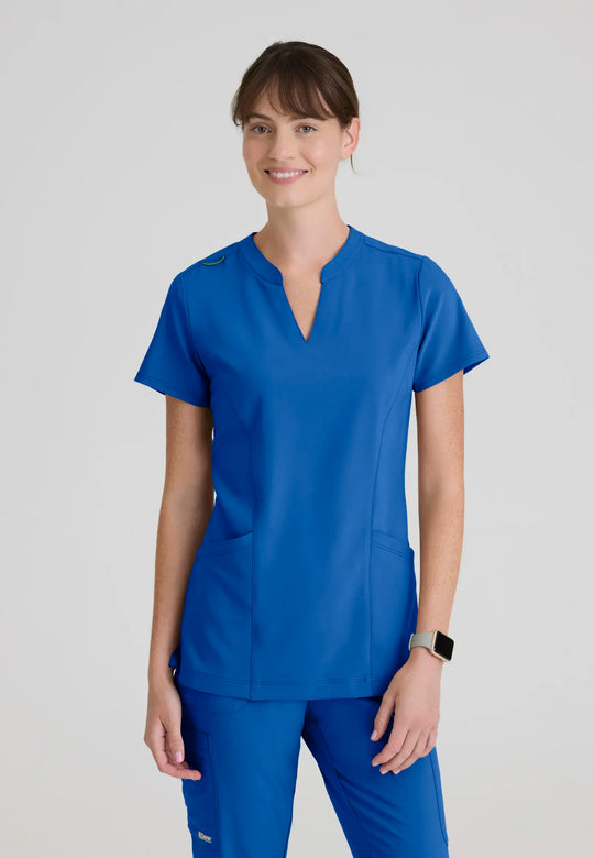Grey's Anatomy by Barco Scrubs Women's Sky Top New Royal | scrub-supply.com
