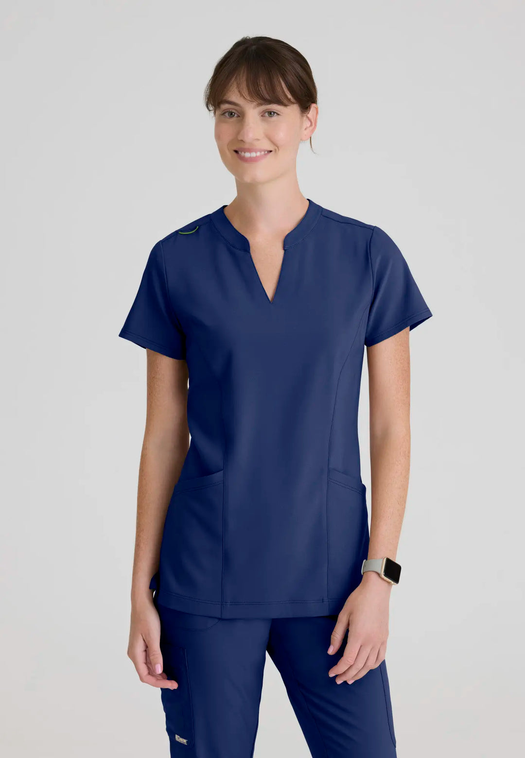 Grey's Anatomy by Barco Scrubs Women's Sky Top Indigo | scrub-supply.com