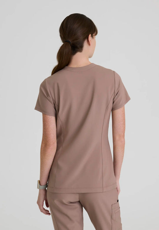 Grey's Anatomy by Barco Scrubs Women's Sky Top Driftwood | scrub-supply.com