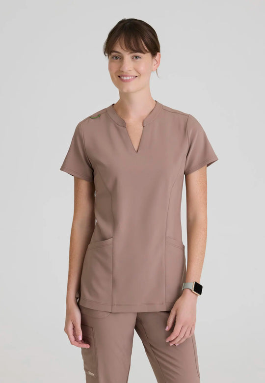 Grey's Anatomy by Barco Scrubs Women's Sky Top Driftwood | scrub-supply.com