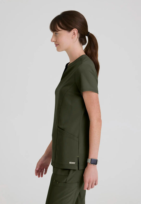 Grey's Anatomy by Barco Scrubs Women's Sky Top Fern | scrub-supply.com
