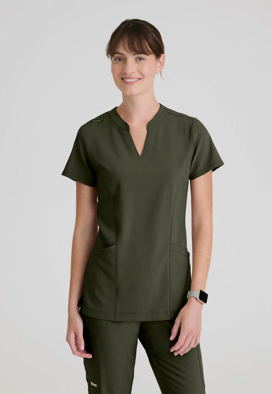 Grey's Anatomy by Barco Scrubs Women's Sky Top Fern | scrub-supply.com