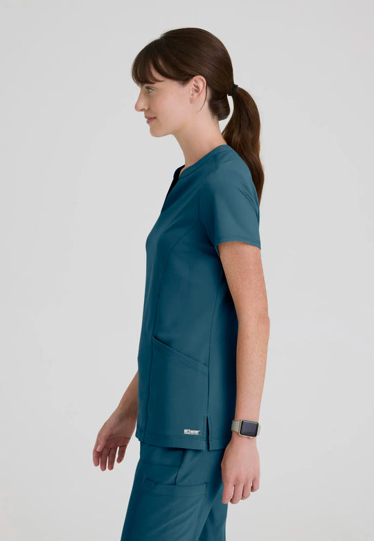 Grey's Anatomy by Barco Scrubs Women's Sky Top Bahama | scrub-supply.com