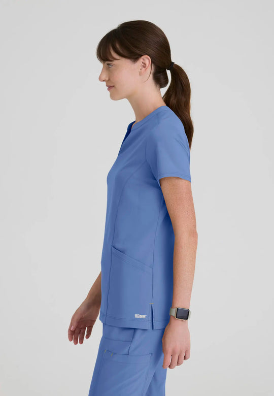 Grey's Anatomy by Barco Scrubs Women's Sky Top Ceil Blue | scrub-supply.com