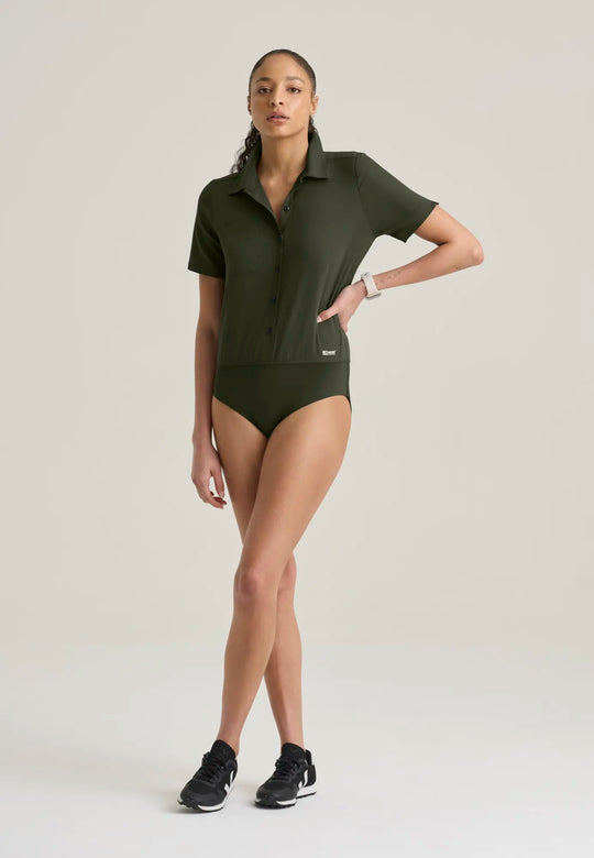 Grey's Anatomy by Barco Scrubs Women's Terran Bodysuit Fern | scrub-supply.com