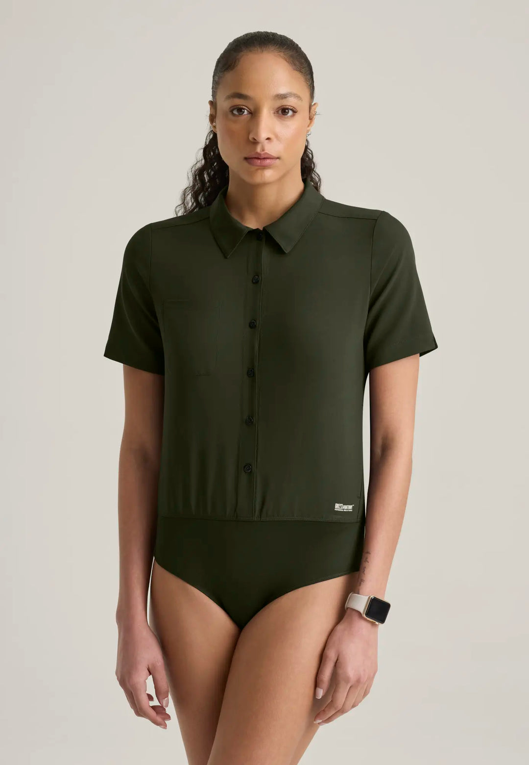 Grey's Anatomy by Barco Scrubs Women's Terran Bodysuit Fern | scrub-supply.com
