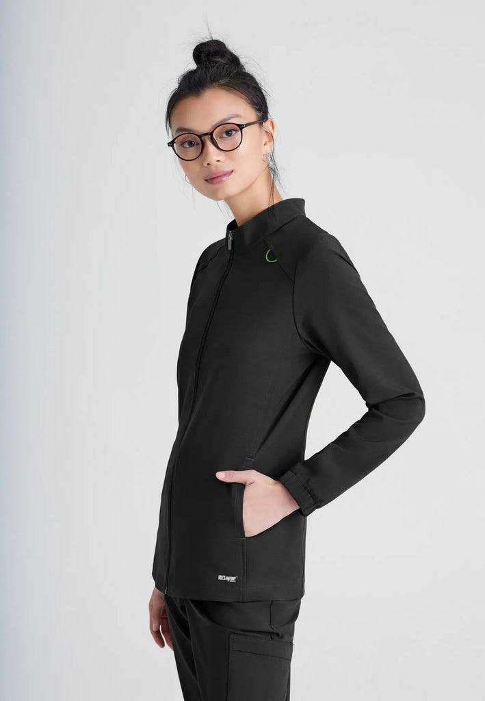 Barco Scrubs Women's Virtue Warm-Up Black | scrub-supply.com