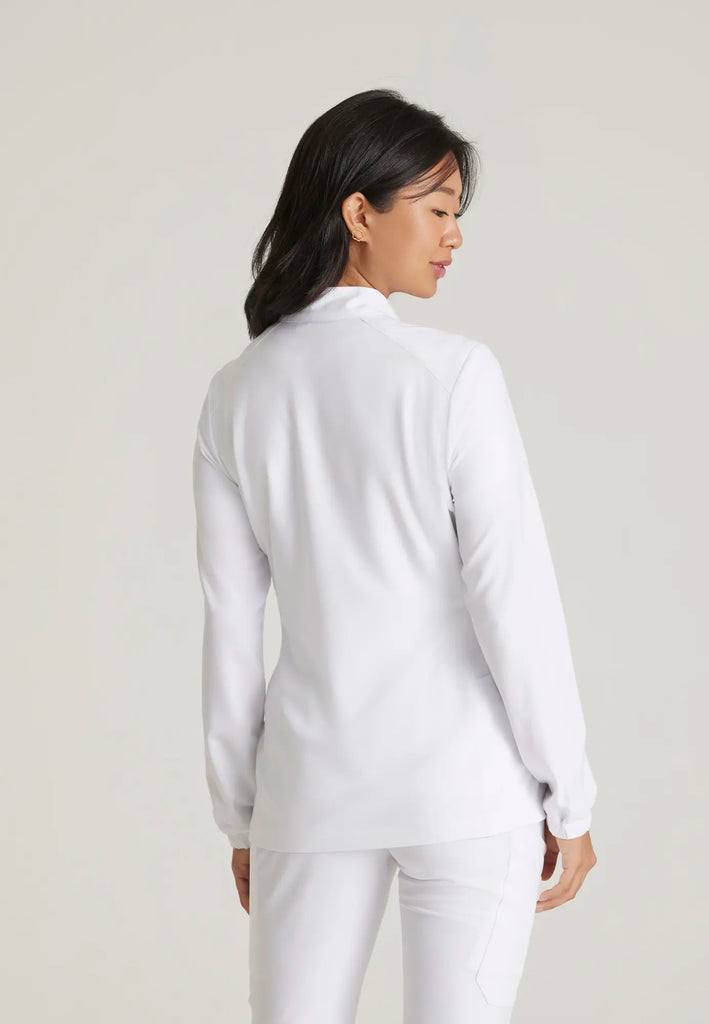 Barco Scrubs Women's Virtue Warm-Up White | scrub-supply.com