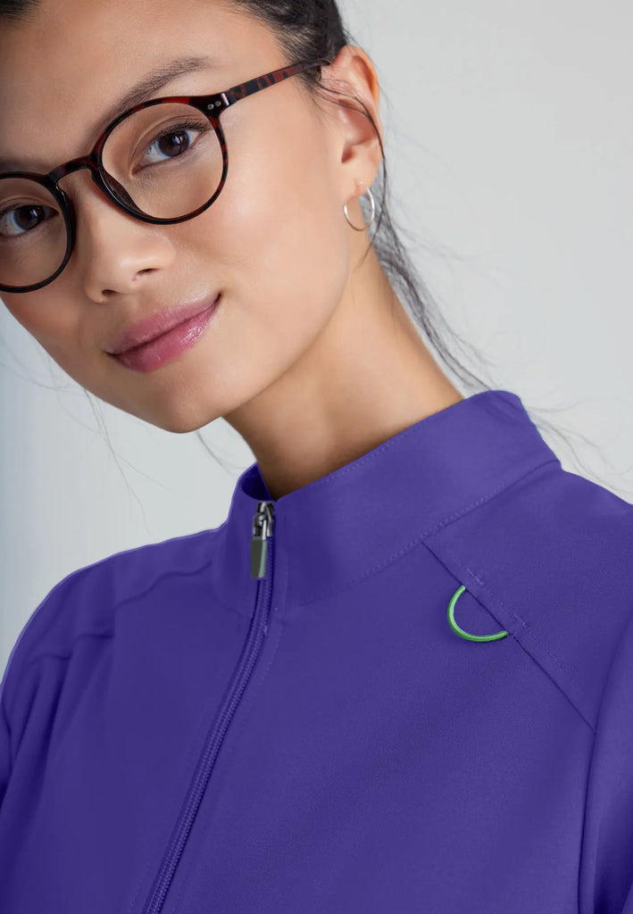 Barco Scrubs Women's Virtue Warm-Up New Grape | scrub-supply.com