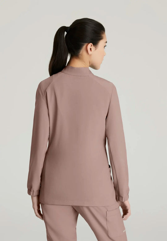 Grey's Anatomy by Barco Scrubs Women's Virtue Warm-Up Driftwood | scrub-supply.com