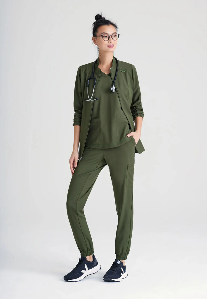 Barco Scrubs Women's Virtue Warm-Up Fern | scrub-supply.com