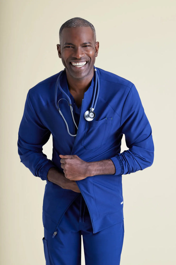 Barco Scrubs Men's Cycle Warm-Up Indigo | scrub-supply.com