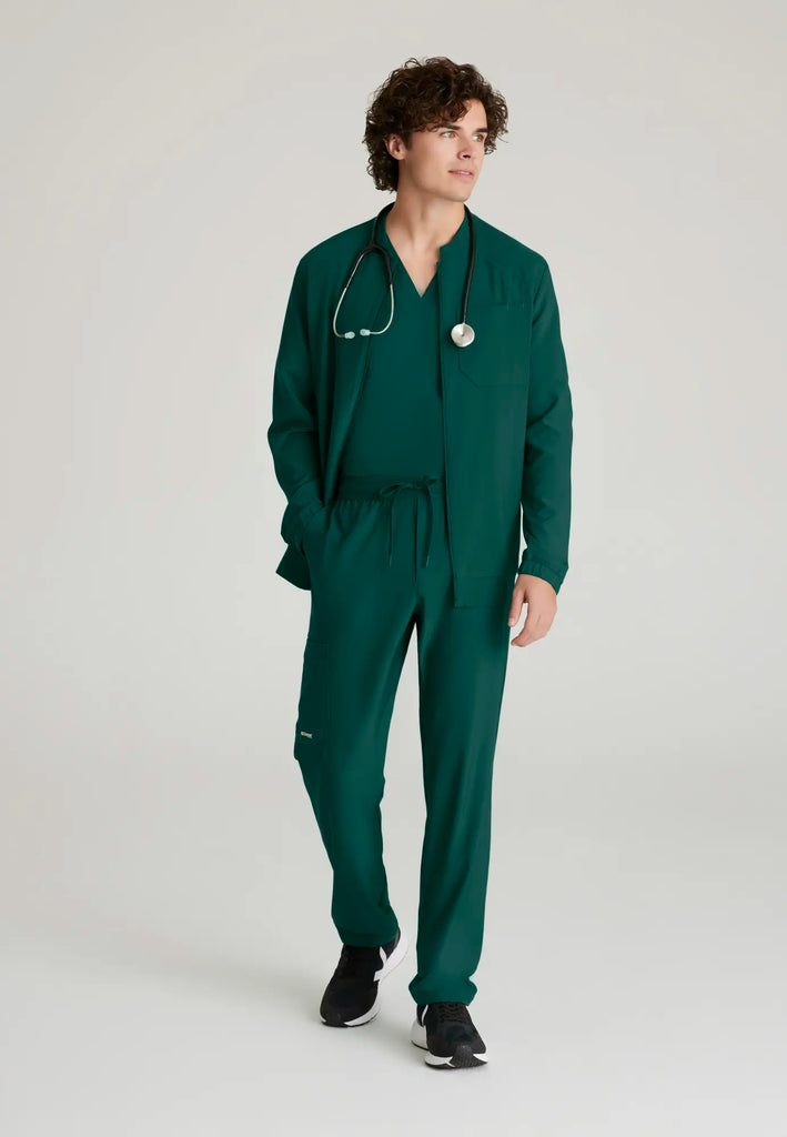 Barco Scrubs Men's Cycle Warm-Up Hunter Green | scrub-supply.com